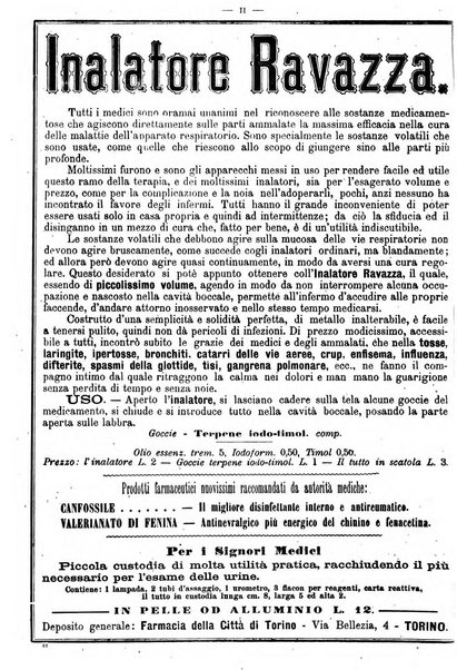 Supplemento al policlinico periodico di medicina, chirurgia ed igiene