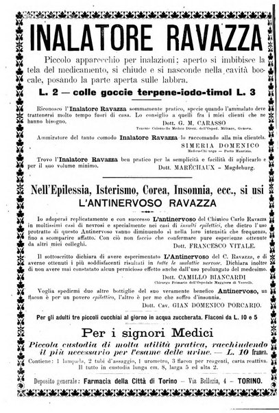 Supplemento al policlinico periodico di medicina, chirurgia ed igiene