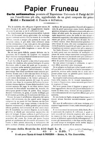 Supplemento al policlinico periodico di medicina, chirurgia ed igiene