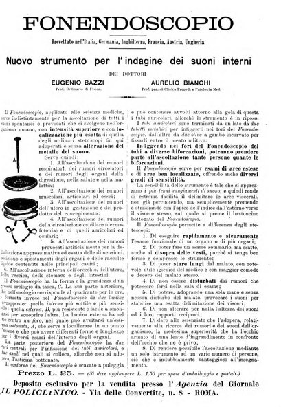 Supplemento al policlinico periodico di medicina, chirurgia ed igiene