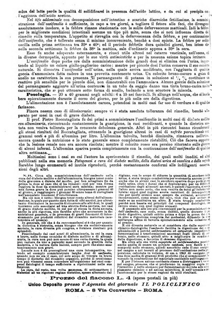 Supplemento al policlinico periodico di medicina, chirurgia ed igiene