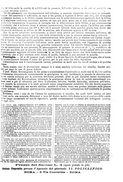 Supplemento al policlinico periodico di medicina, chirurgia ed igiene