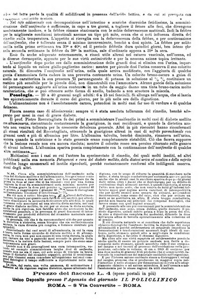 Supplemento al policlinico periodico di medicina, chirurgia ed igiene