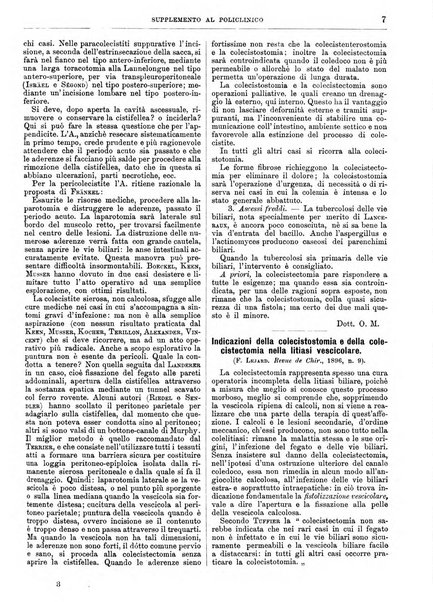 Supplemento al policlinico periodico di medicina, chirurgia ed igiene