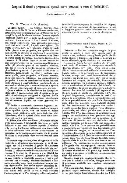 Supplemento al policlinico periodico di medicina, chirurgia ed igiene