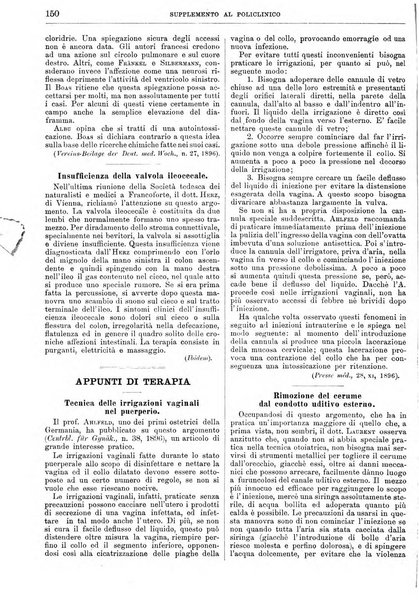 Supplemento al policlinico periodico di medicina, chirurgia ed igiene