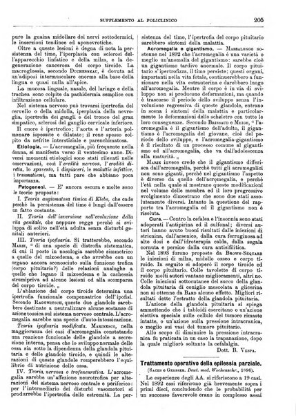 Supplemento al policlinico periodico di medicina, chirurgia ed igiene