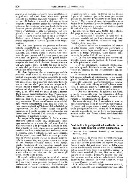 Supplemento al policlinico periodico di medicina, chirurgia ed igiene