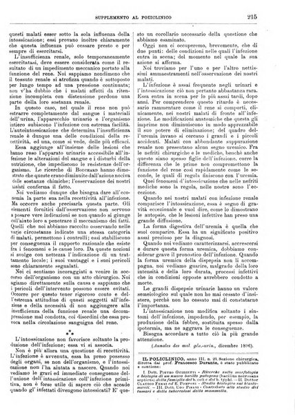 Supplemento al policlinico periodico di medicina, chirurgia ed igiene