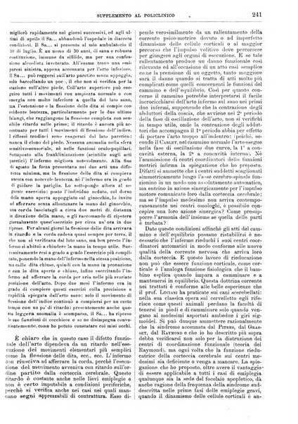 Supplemento al policlinico periodico di medicina, chirurgia ed igiene