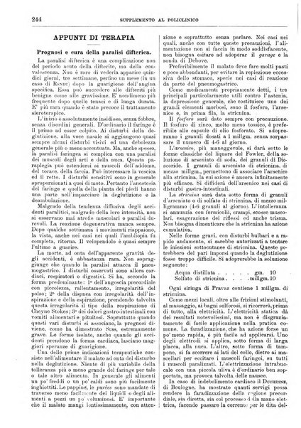 Supplemento al policlinico periodico di medicina, chirurgia ed igiene