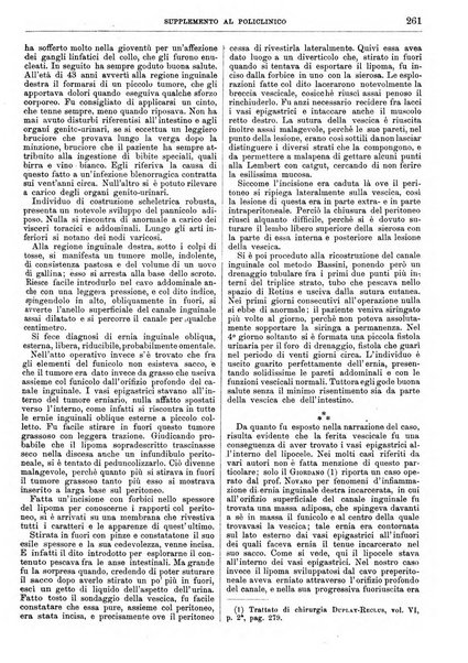 Supplemento al policlinico periodico di medicina, chirurgia ed igiene