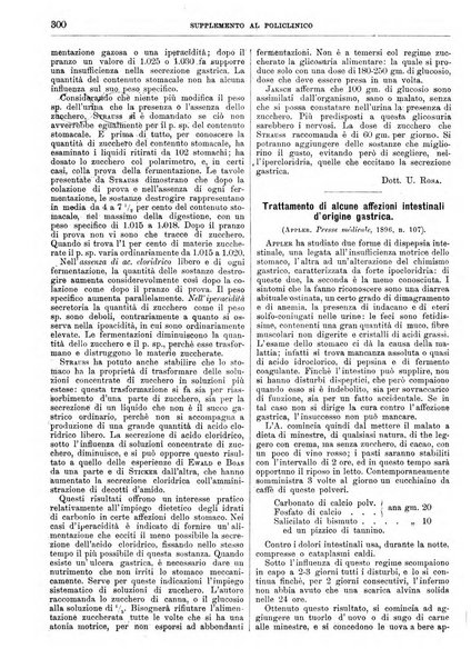 Supplemento al policlinico periodico di medicina, chirurgia ed igiene