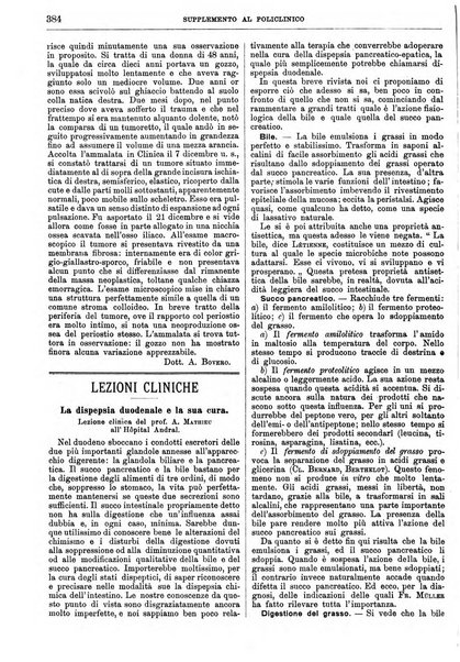 Supplemento al policlinico periodico di medicina, chirurgia ed igiene