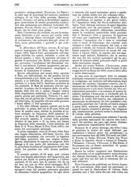 Supplemento al policlinico periodico di medicina, chirurgia ed igiene