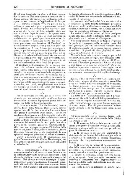 Supplemento al policlinico periodico di medicina, chirurgia ed igiene