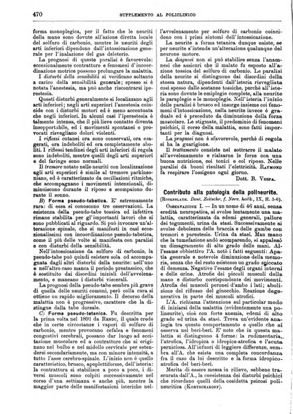 Supplemento al policlinico periodico di medicina, chirurgia ed igiene