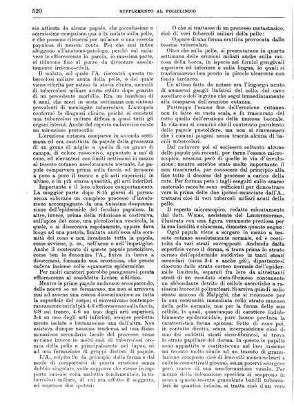 Supplemento al policlinico periodico di medicina, chirurgia ed igiene