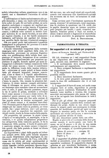 Supplemento al policlinico periodico di medicina, chirurgia ed igiene