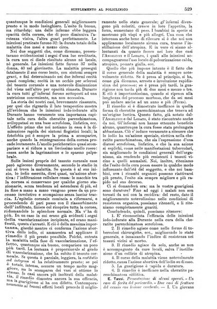 Supplemento al policlinico periodico di medicina, chirurgia ed igiene