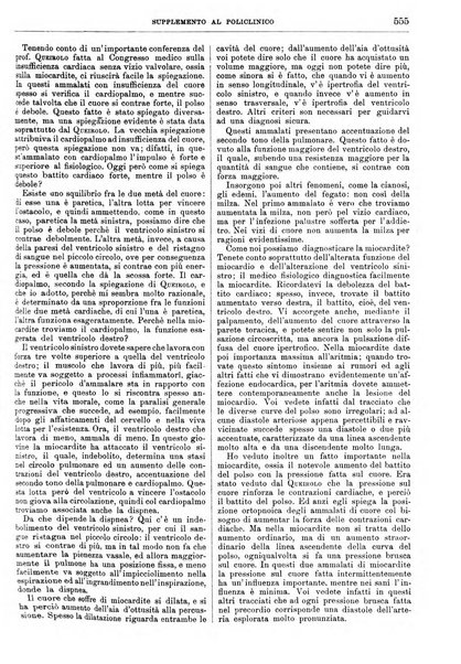 Supplemento al policlinico periodico di medicina, chirurgia ed igiene