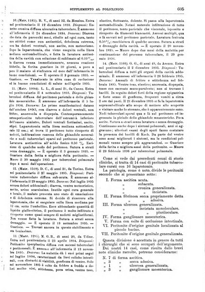 Supplemento al policlinico periodico di medicina, chirurgia ed igiene