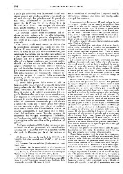 Supplemento al policlinico periodico di medicina, chirurgia ed igiene