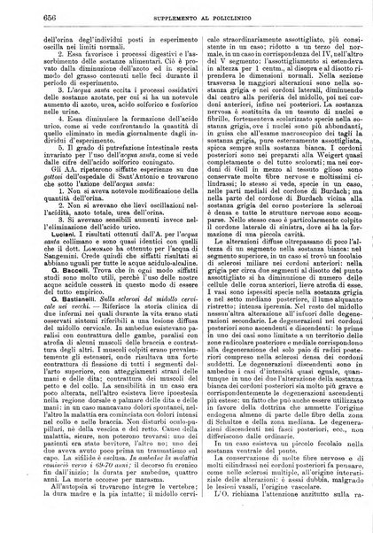 Supplemento al policlinico periodico di medicina, chirurgia ed igiene