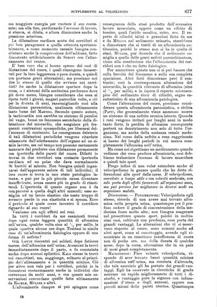 Supplemento al policlinico periodico di medicina, chirurgia ed igiene