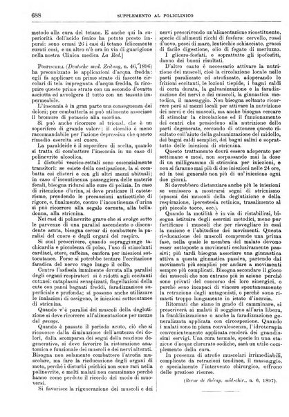 Supplemento al policlinico periodico di medicina, chirurgia ed igiene