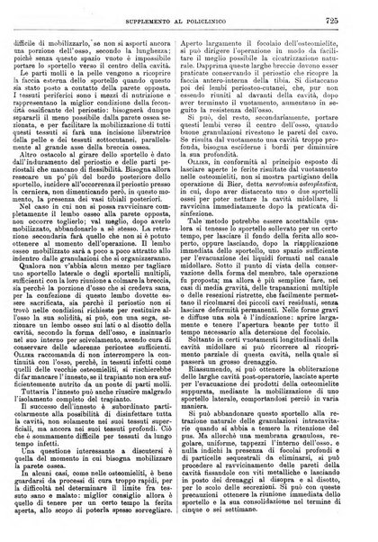 Supplemento al policlinico periodico di medicina, chirurgia ed igiene