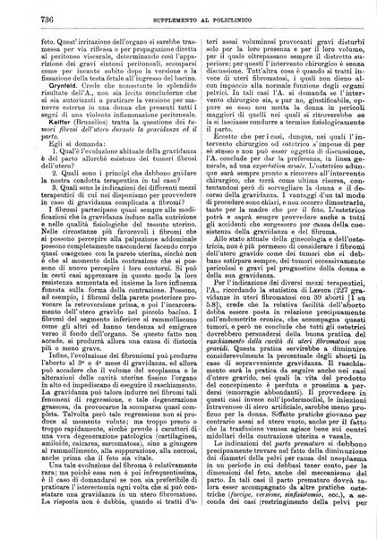 Supplemento al policlinico periodico di medicina, chirurgia ed igiene