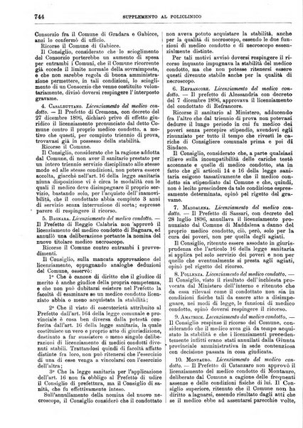 Supplemento al policlinico periodico di medicina, chirurgia ed igiene