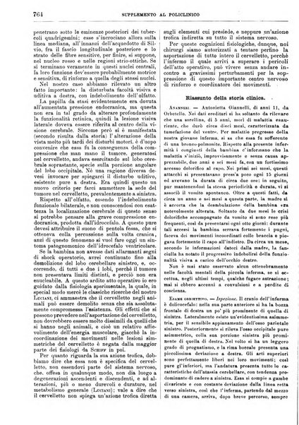 Supplemento al policlinico periodico di medicina, chirurgia ed igiene