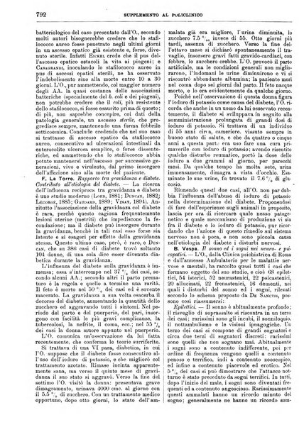 Supplemento al policlinico periodico di medicina, chirurgia ed igiene