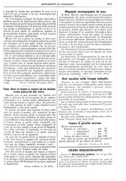 Supplemento al policlinico periodico di medicina, chirurgia ed igiene