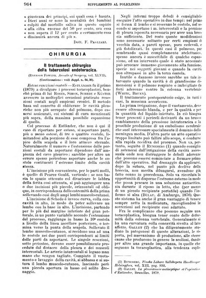 Supplemento al policlinico periodico di medicina, chirurgia ed igiene