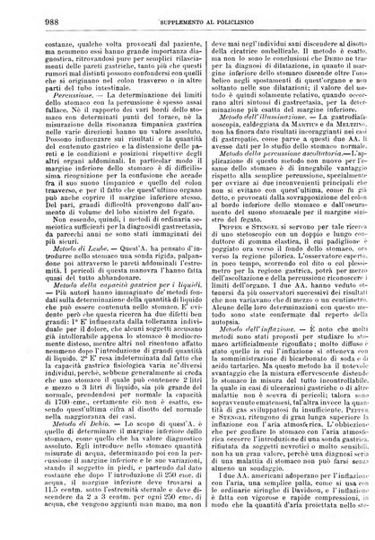 Supplemento al policlinico periodico di medicina, chirurgia ed igiene