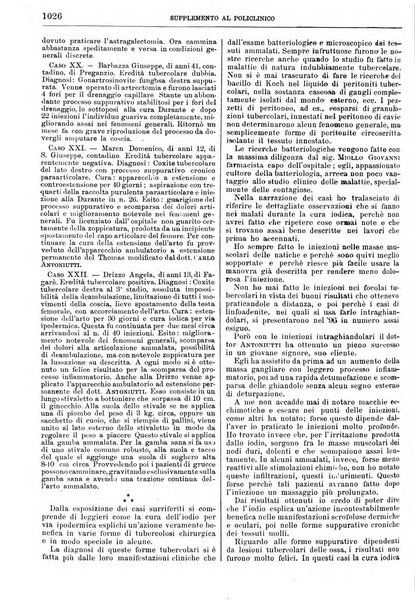 Supplemento al policlinico periodico di medicina, chirurgia ed igiene