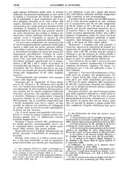 Supplemento al policlinico periodico di medicina, chirurgia ed igiene