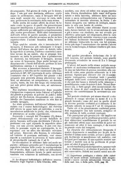 Supplemento al policlinico periodico di medicina, chirurgia ed igiene