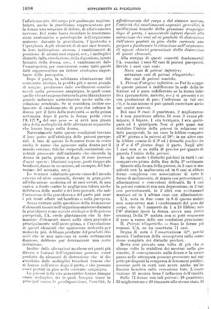 Supplemento al policlinico periodico di medicina, chirurgia ed igiene