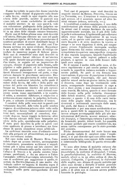 Supplemento al policlinico periodico di medicina, chirurgia ed igiene