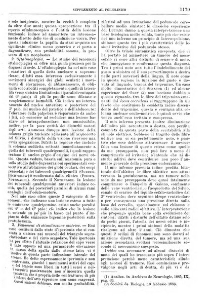 Supplemento al policlinico periodico di medicina, chirurgia ed igiene