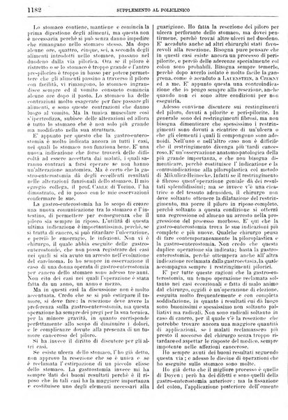 Supplemento al policlinico periodico di medicina, chirurgia ed igiene