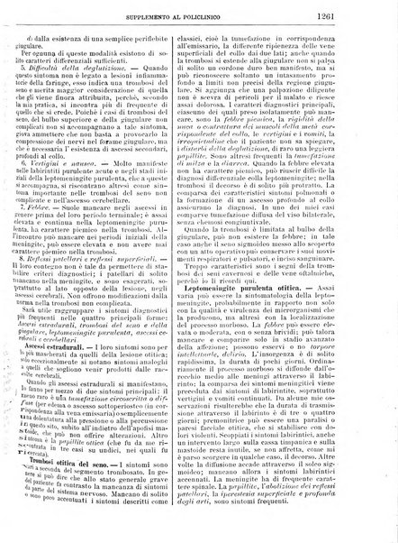 Supplemento al policlinico periodico di medicina, chirurgia ed igiene