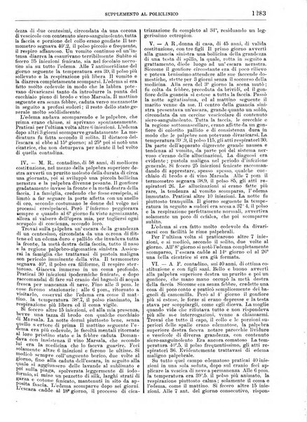 Supplemento al policlinico periodico di medicina, chirurgia ed igiene