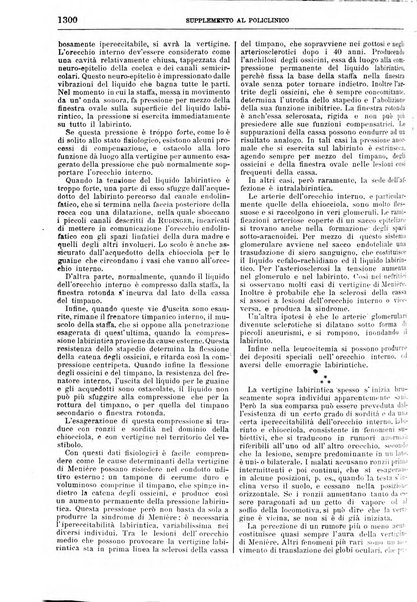 Supplemento al policlinico periodico di medicina, chirurgia ed igiene