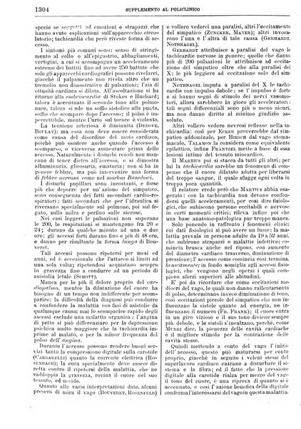 Supplemento al policlinico periodico di medicina, chirurgia ed igiene