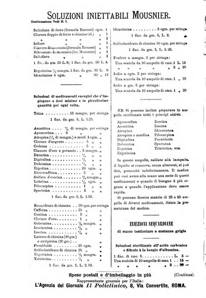 Supplemento al policlinico periodico di medicina, chirurgia ed igiene